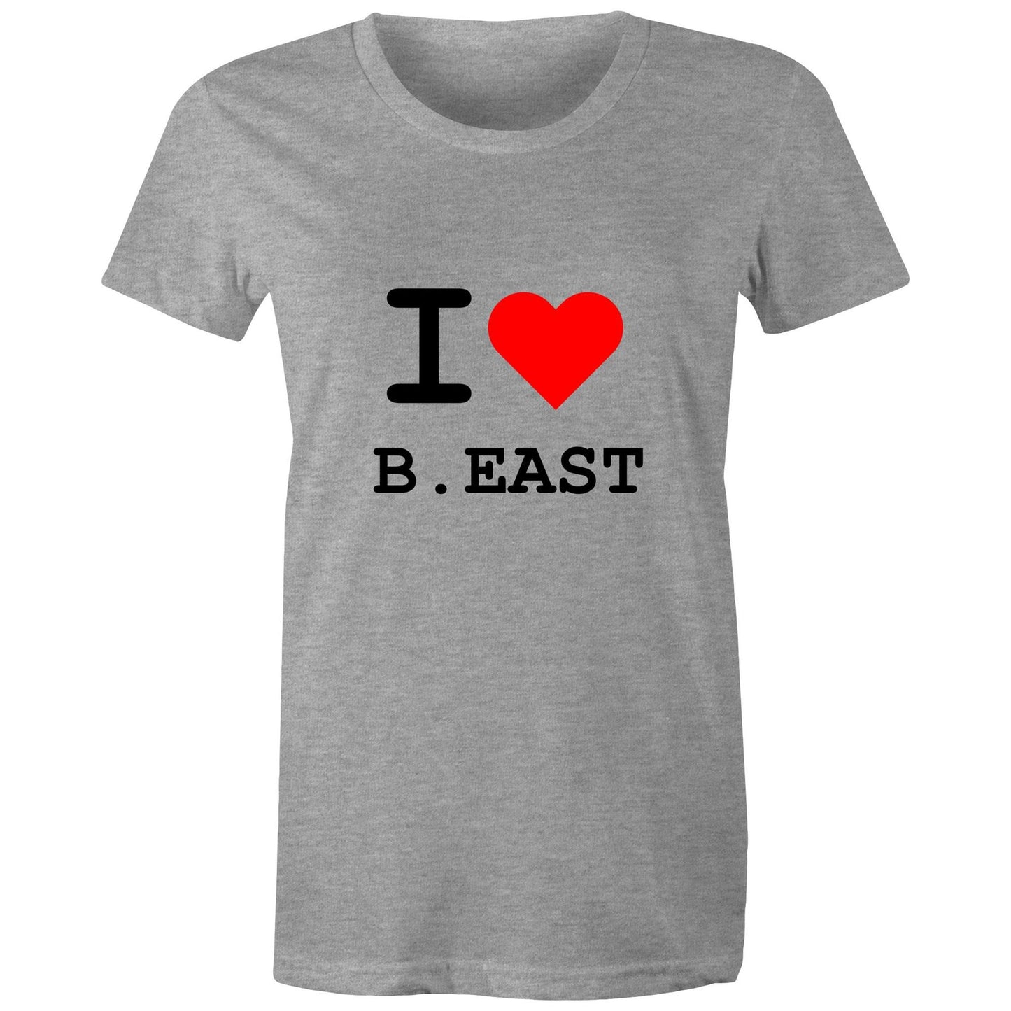 Heart Brunswick East - Women's Tee black text
