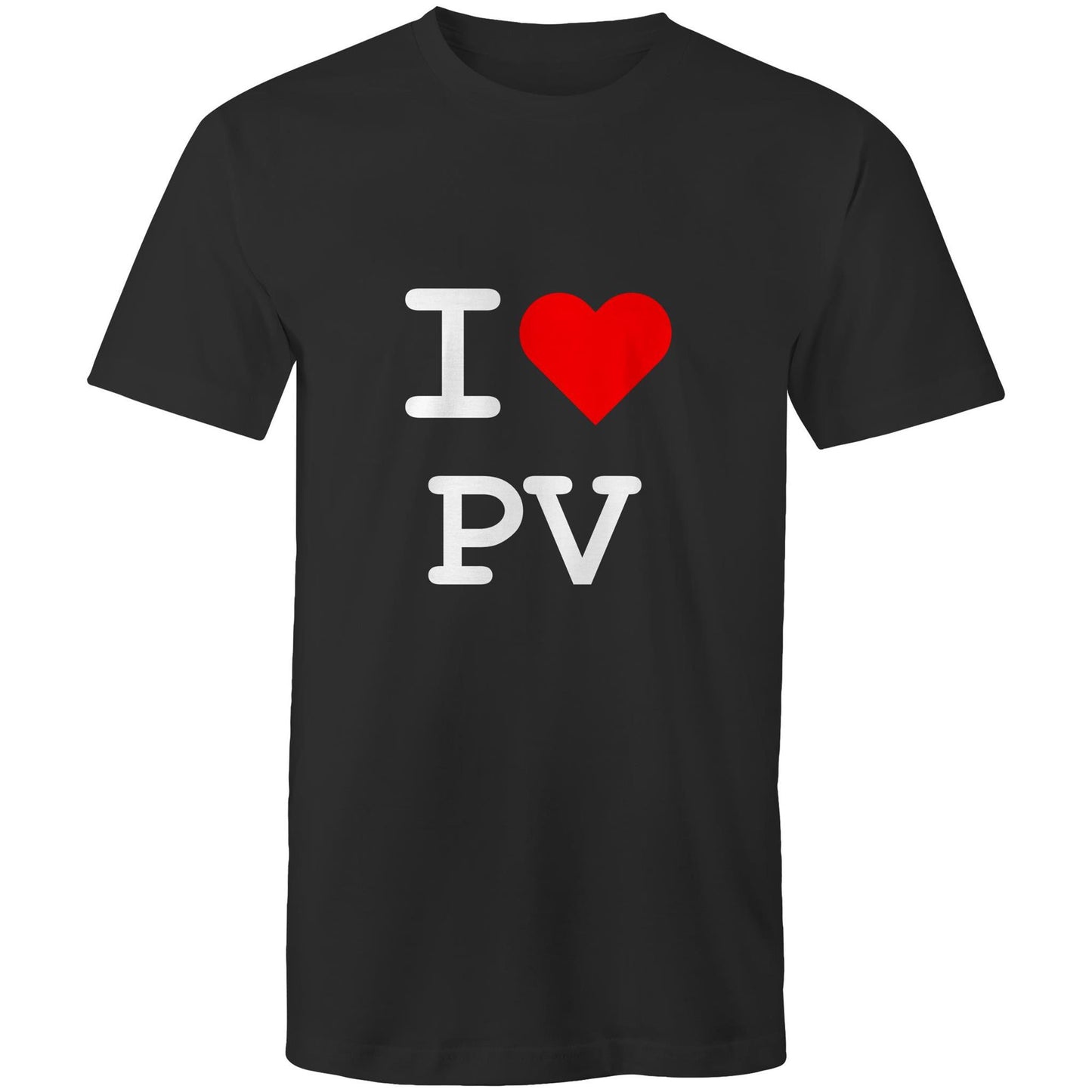 I love Pascoe Vale - White text T-shirt