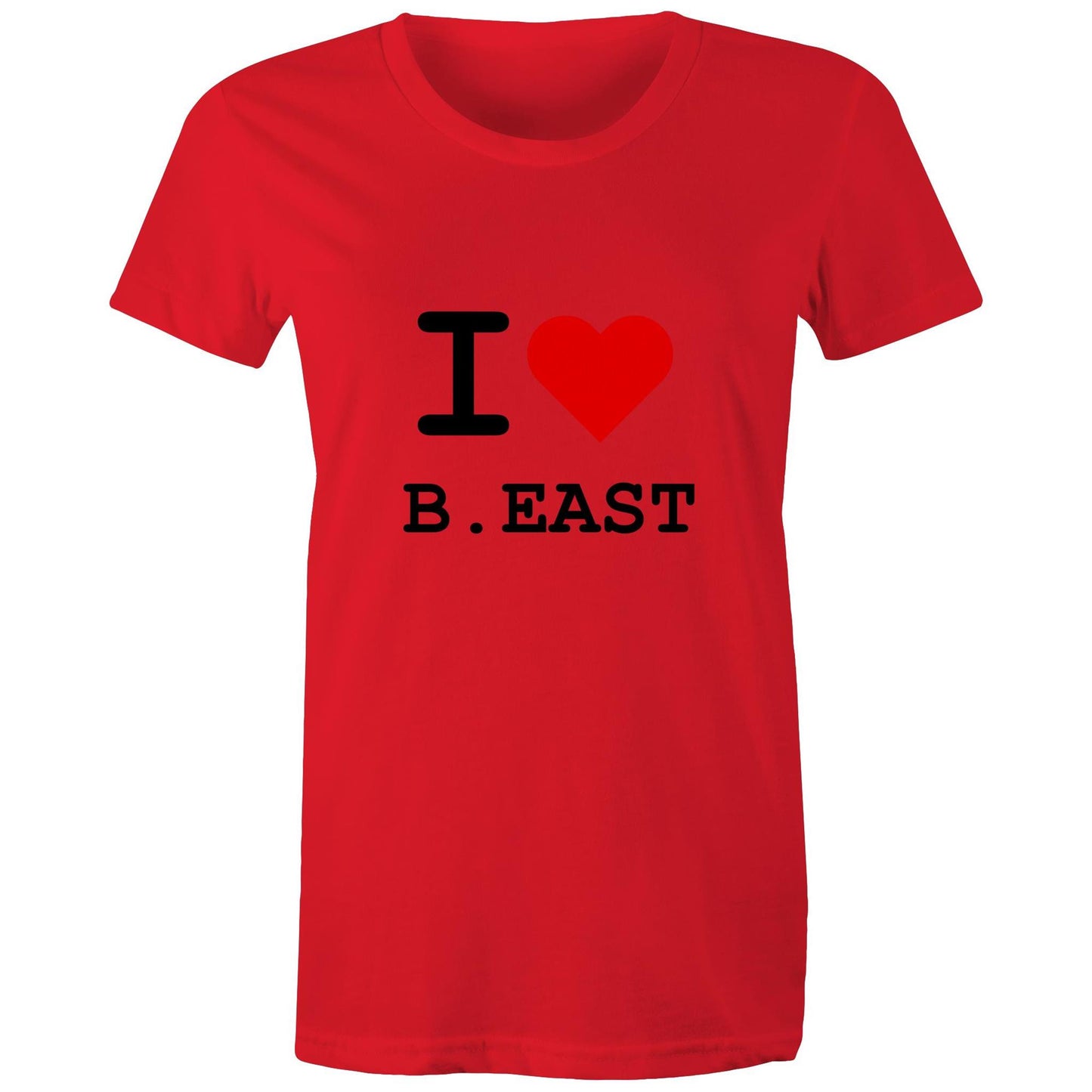Heart Brunswick East - Women's Tee black text