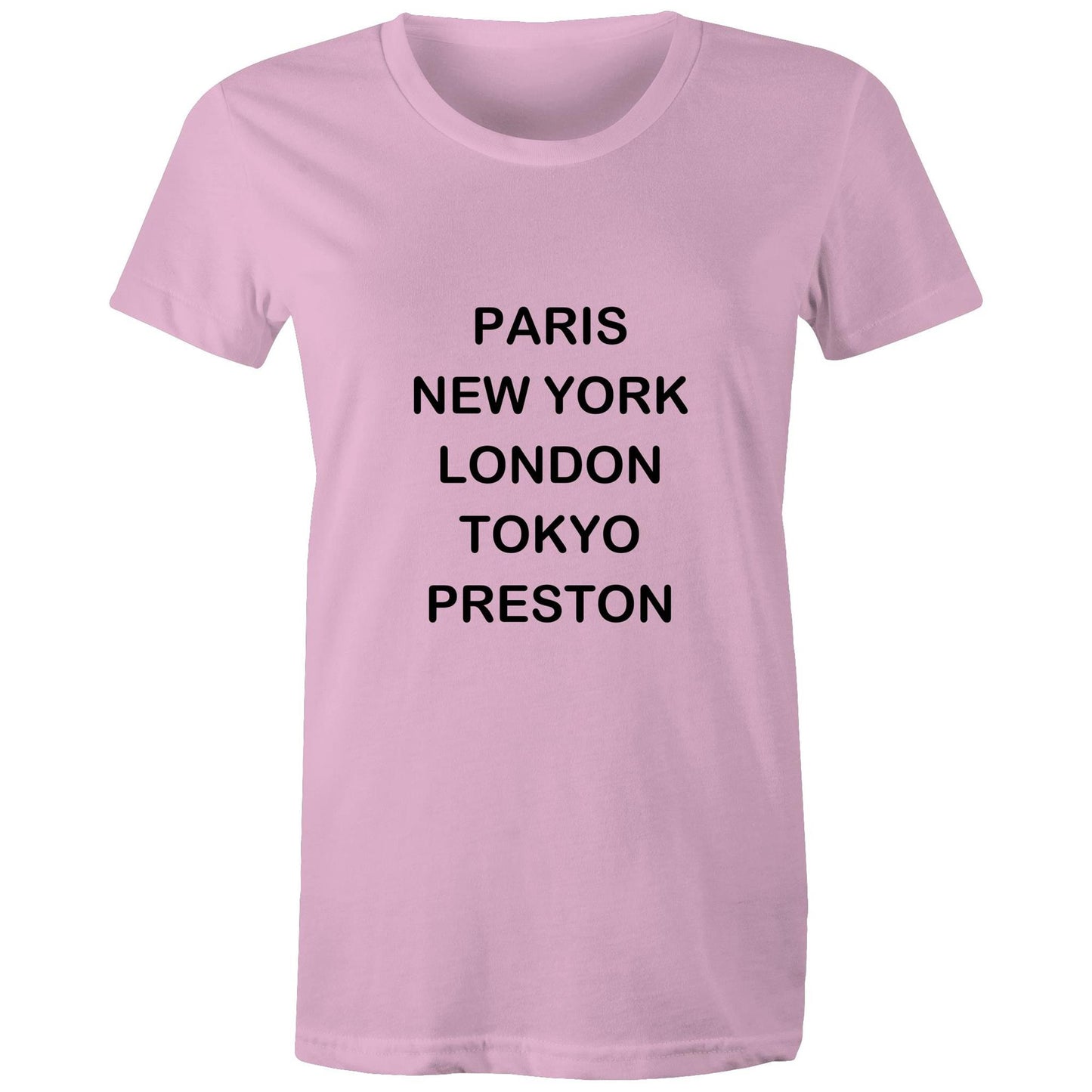 Cities of the World - Preston - Women's Tee black text