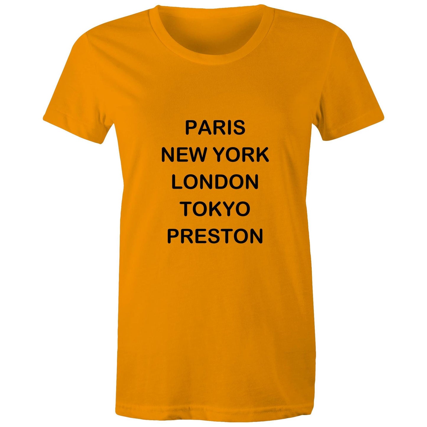 Cities of the World - Preston - Women's Tee black text