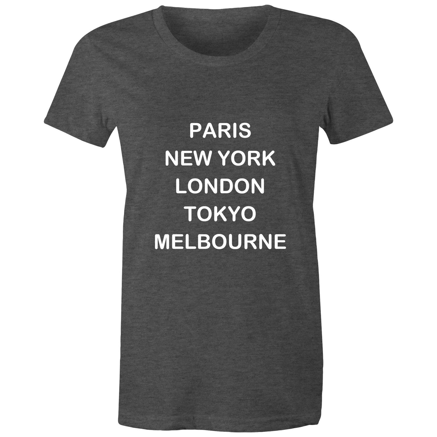 Cities of the World - Melbourne - Women's Tee white text