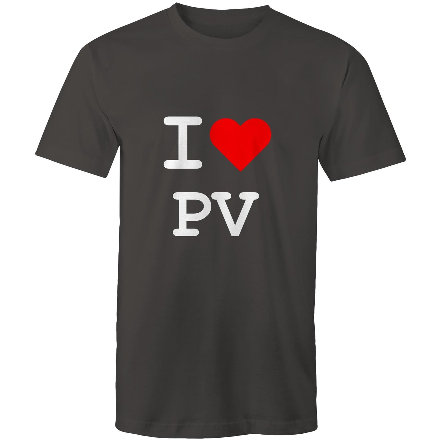 I love Pascoe Vale - White text T-shirt