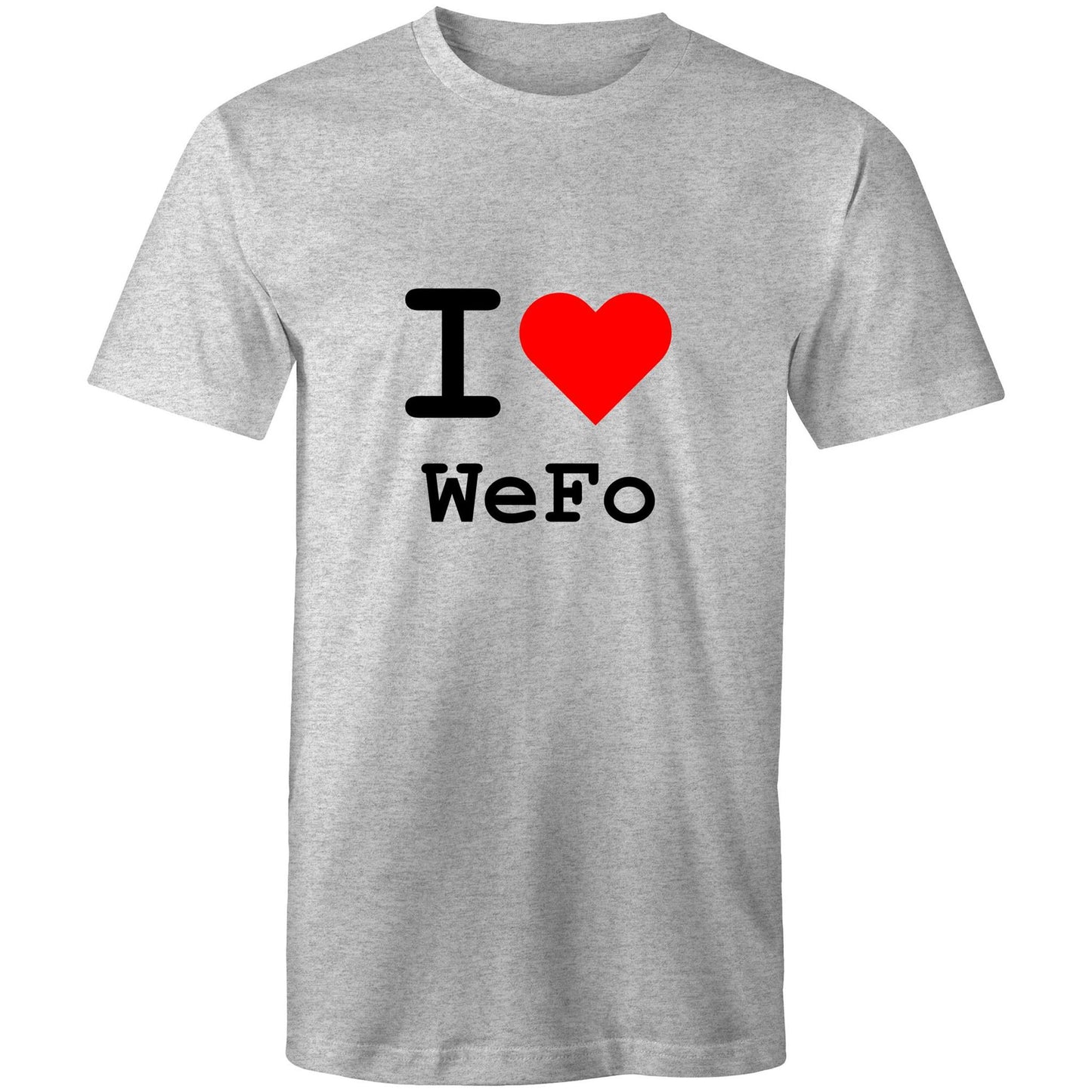 I love West Footscray - Black text T-shirt