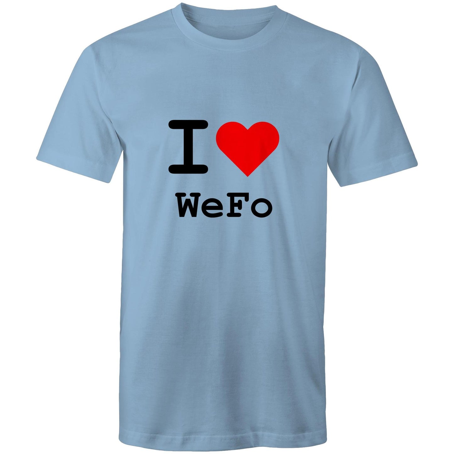 I love West Footscray - Black text T-shirt