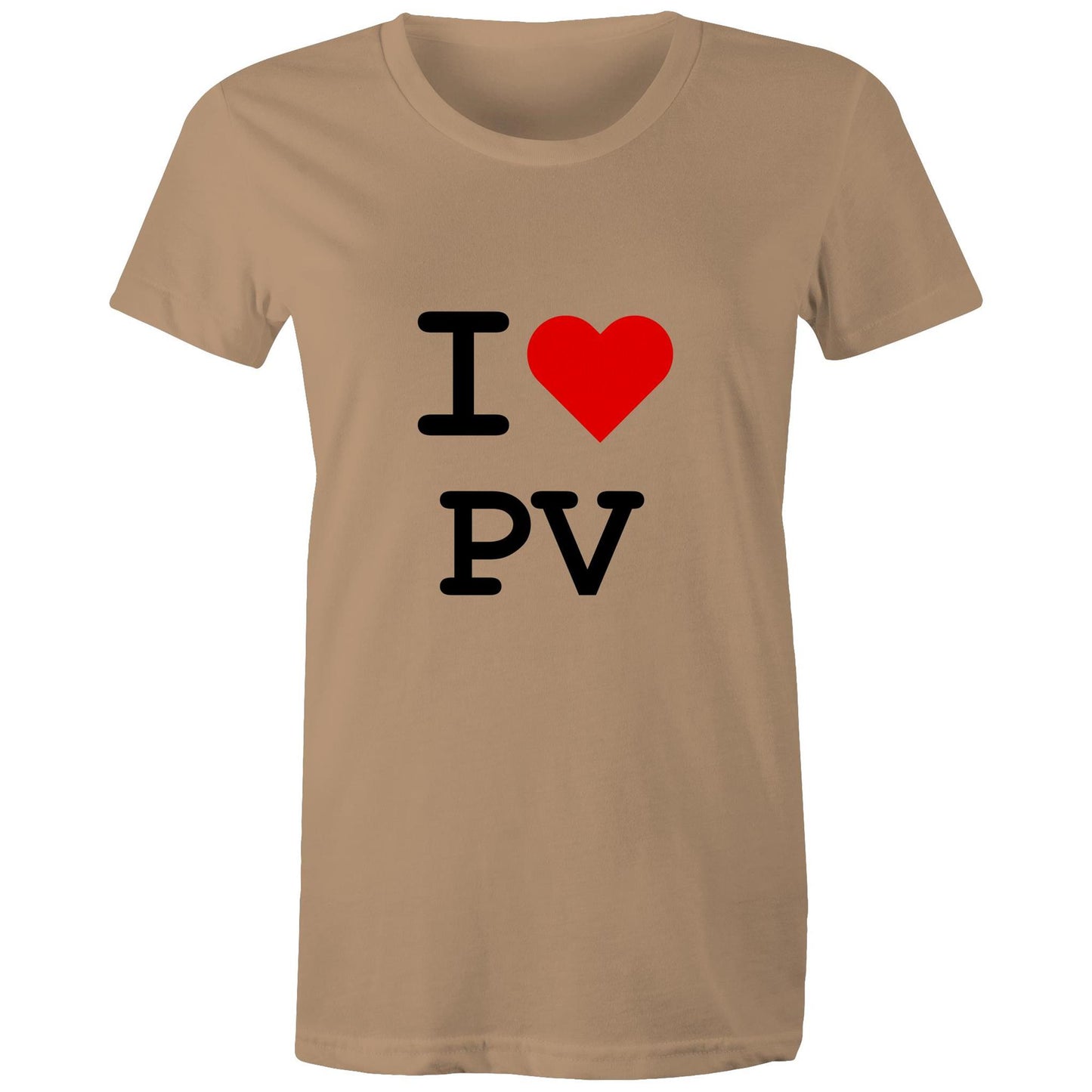 Heart Pascoe Vale - Women's Tee black text