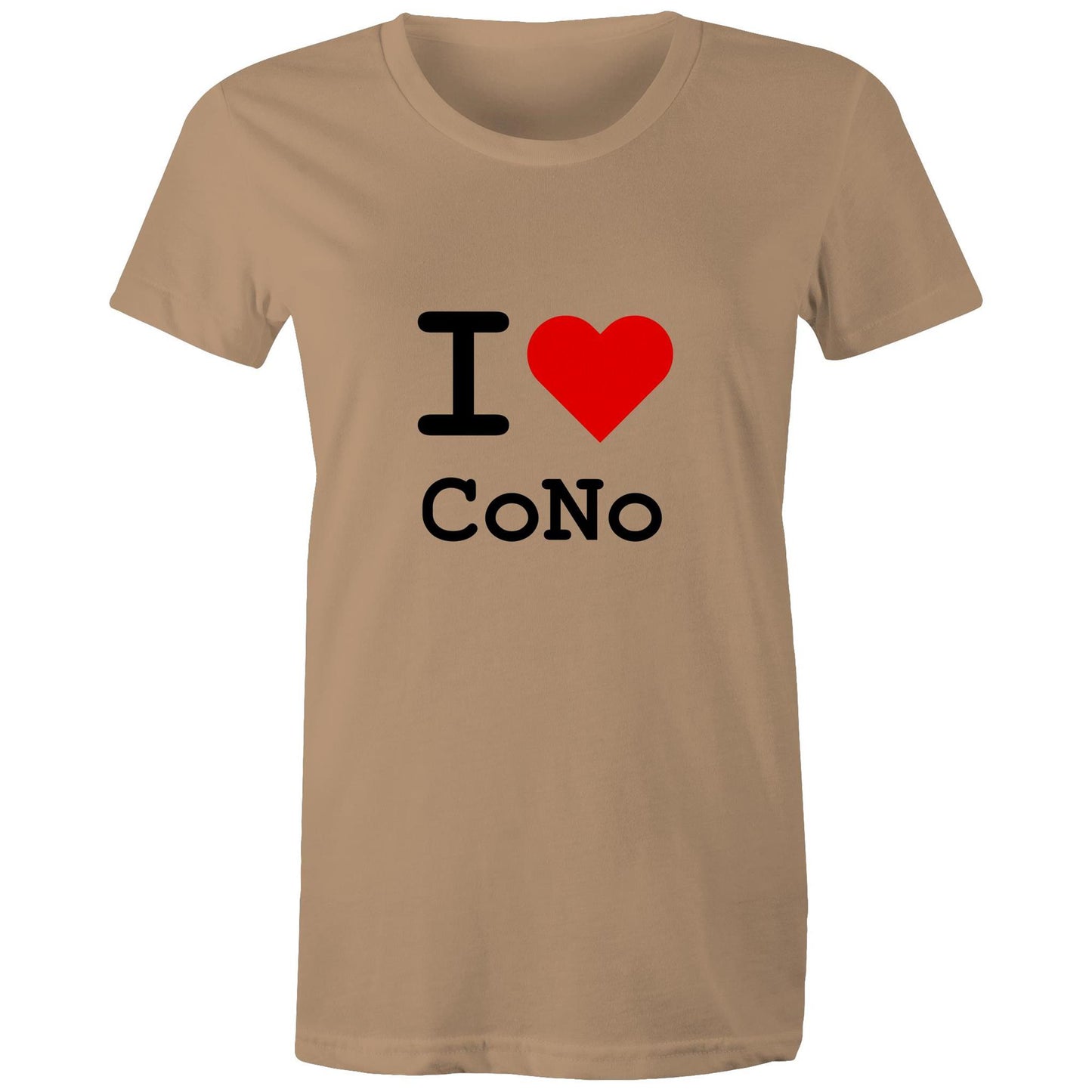 Heart Coburg North - Women's Tee black text