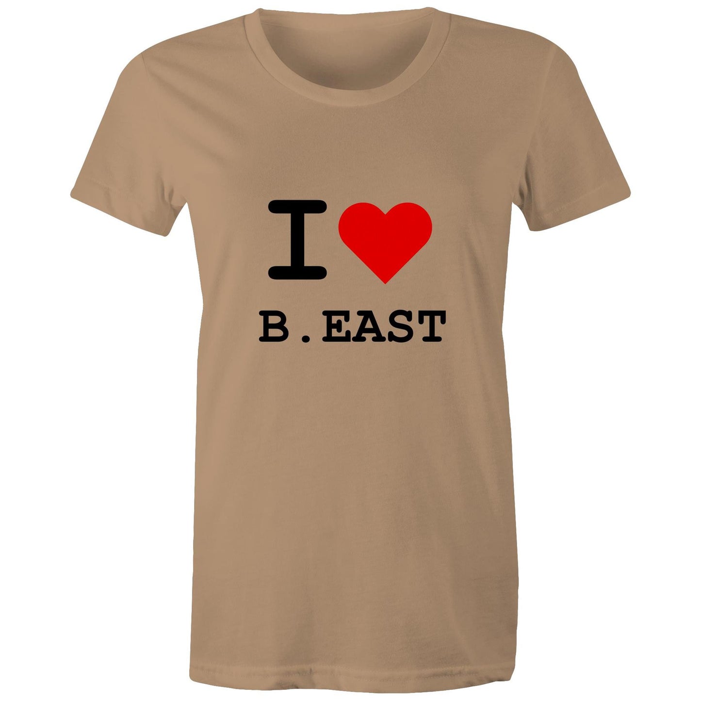Heart Brunswick East - Women's Tee black text