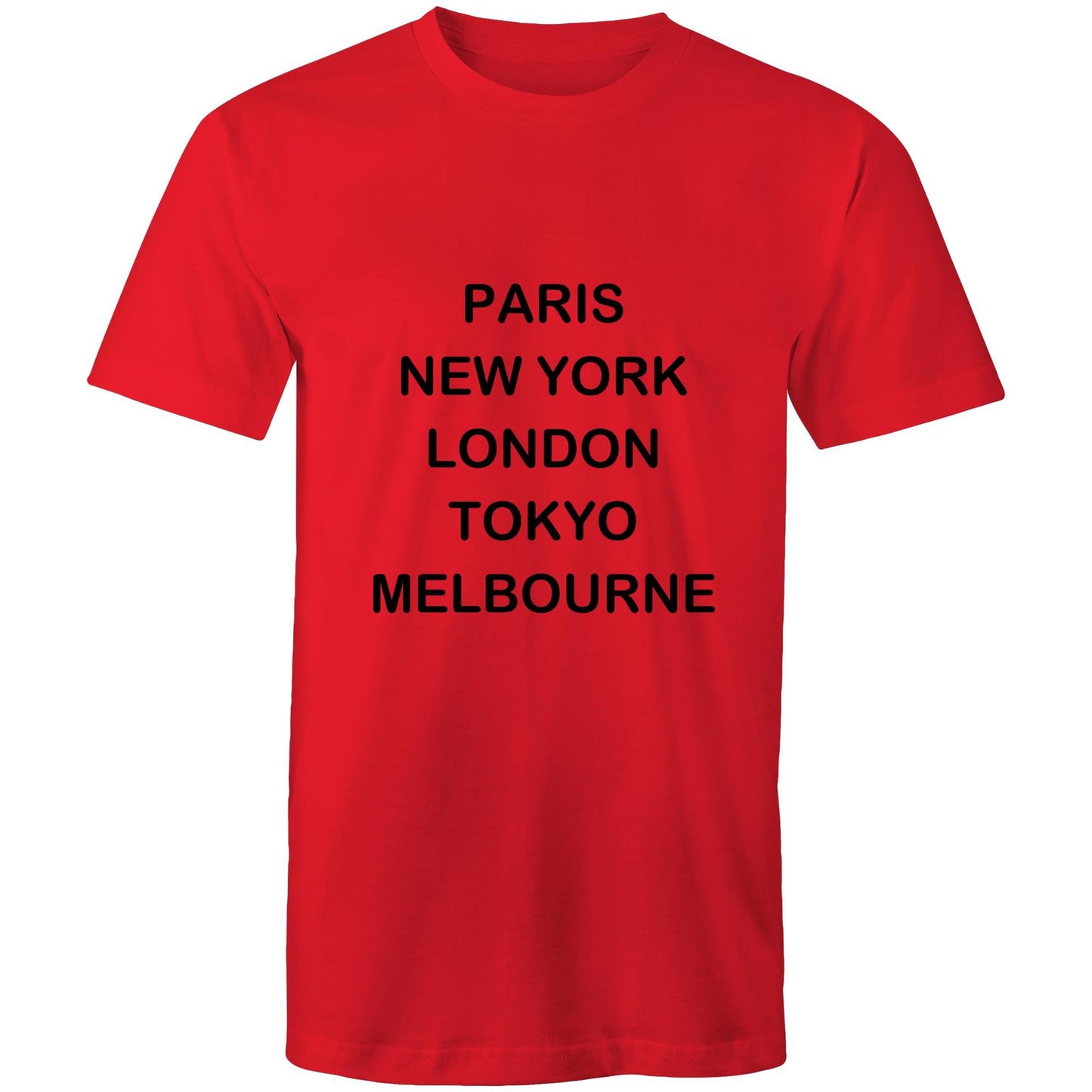 Cities of the World - Melbourne - Black text classic T-shirt