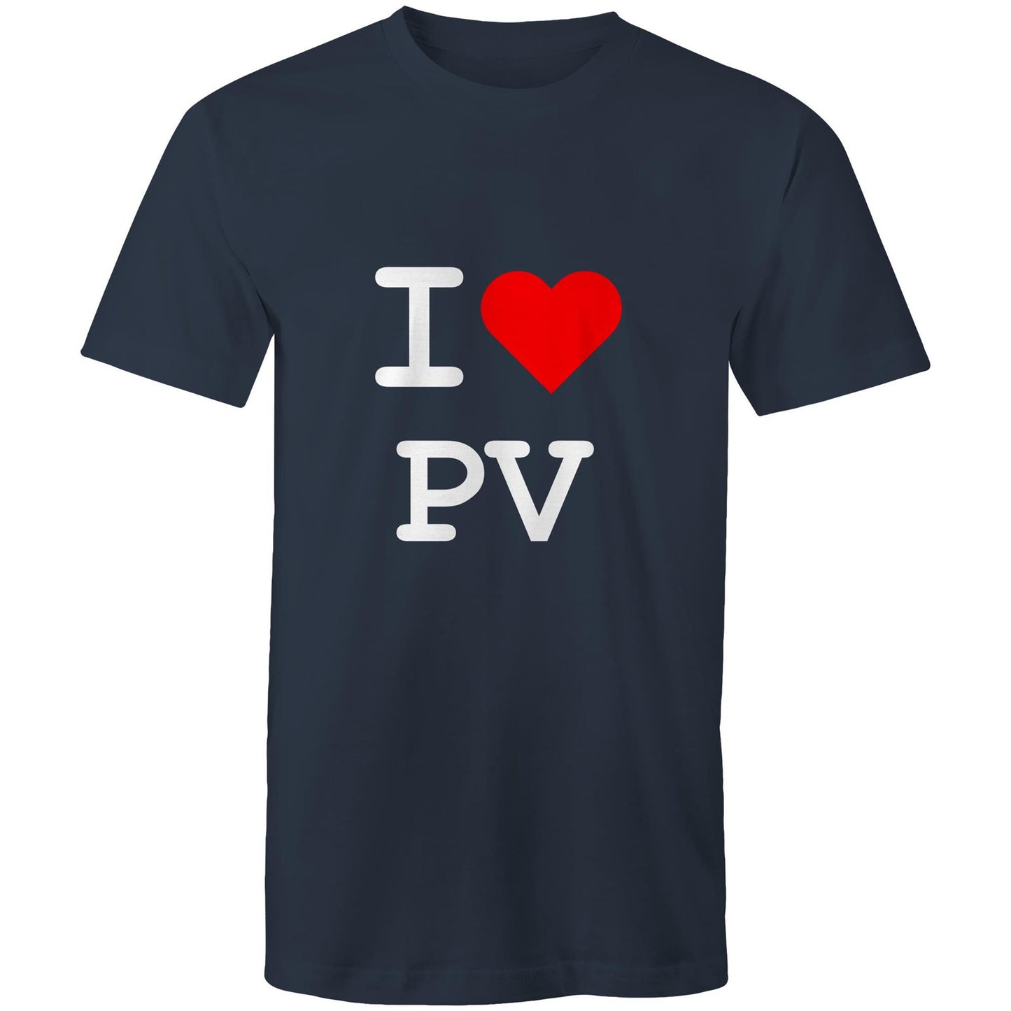 I love Pascoe Vale - White text T-shirt