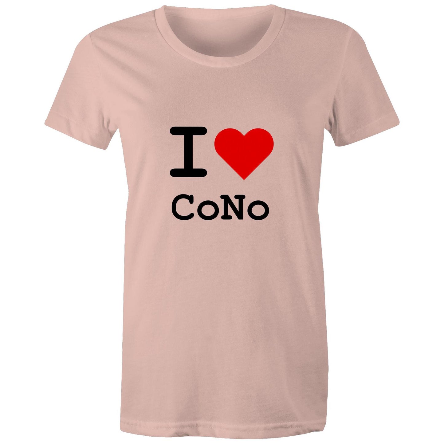 Heart Coburg North - Women's Tee black text