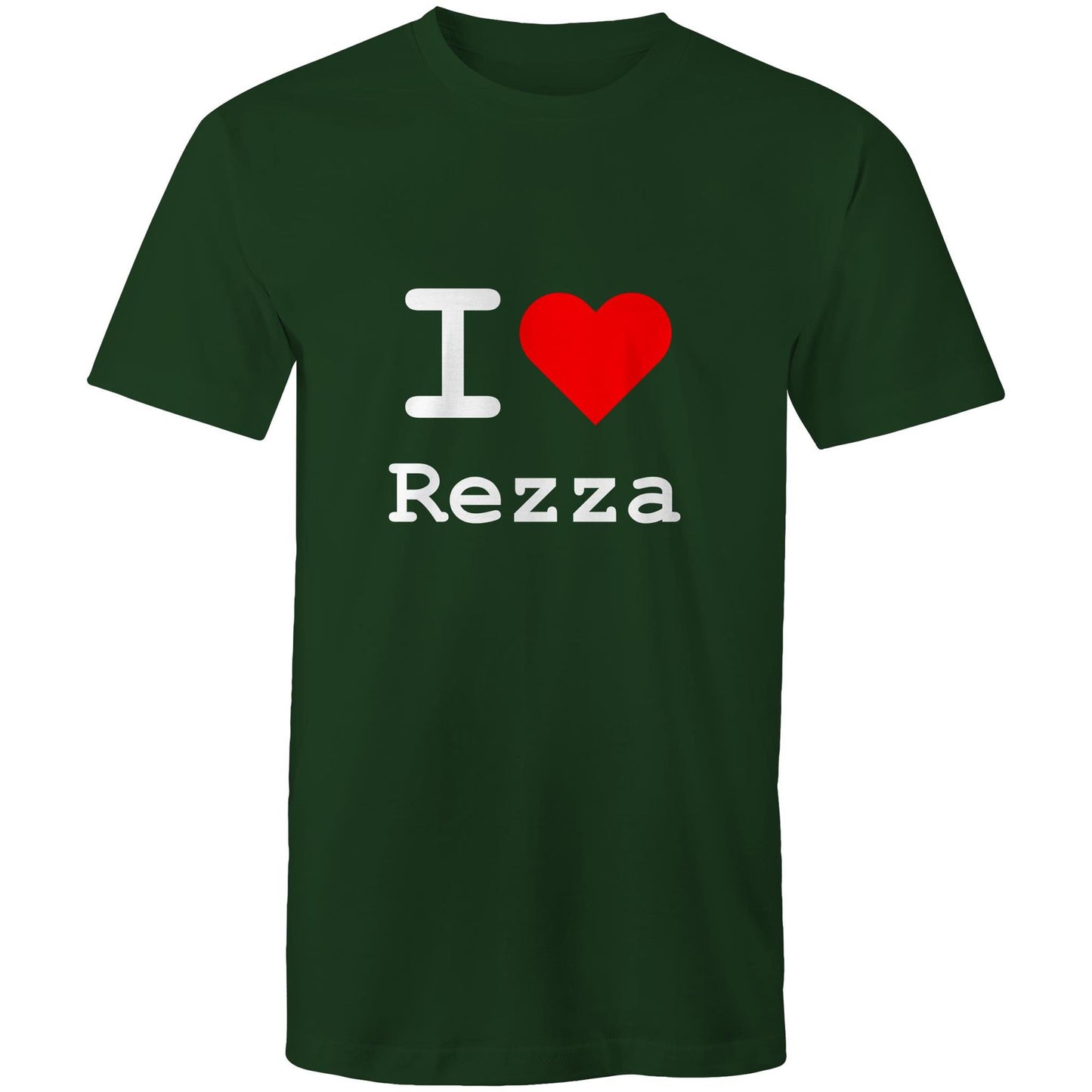I love Reservoir - White text T-shirt