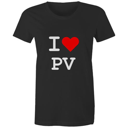 Heart Pascoe Vale - Women's Tee white text