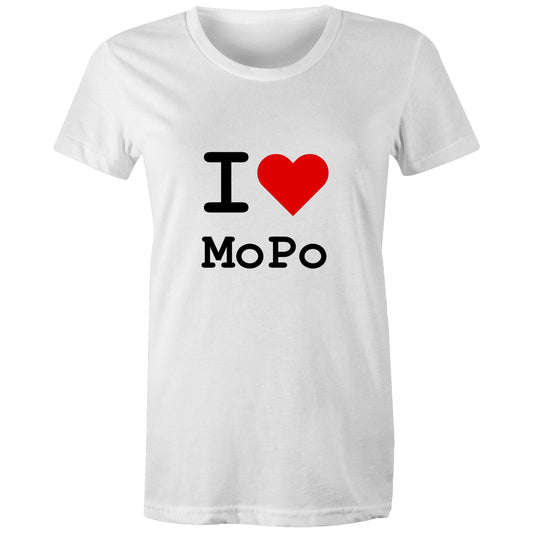 Heart Moonee Ponds - Women's Tee black text