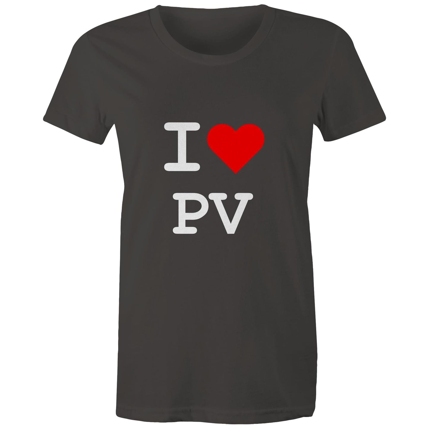 Heart Pascoe Vale - Women's Tee white text