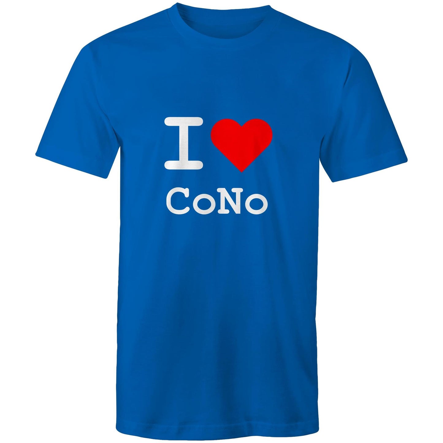 I love Coburg North - White text T-shirt