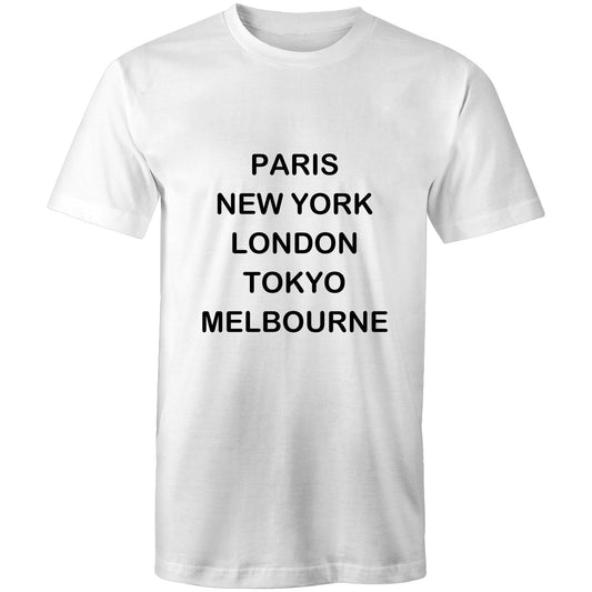 Cities of the World - Melbourne - Black text classic T-shirt