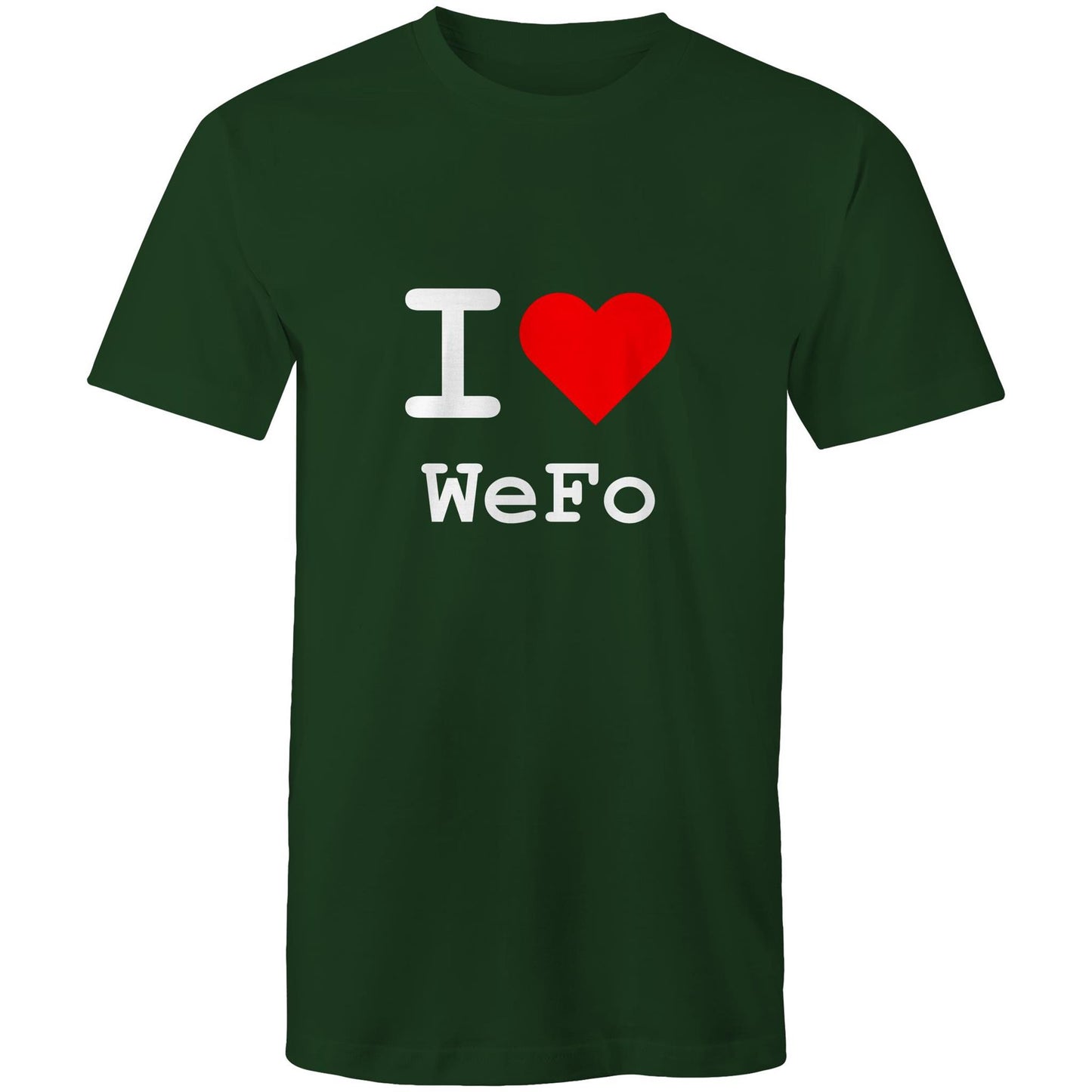 I love West Footscray - White text T-shirt