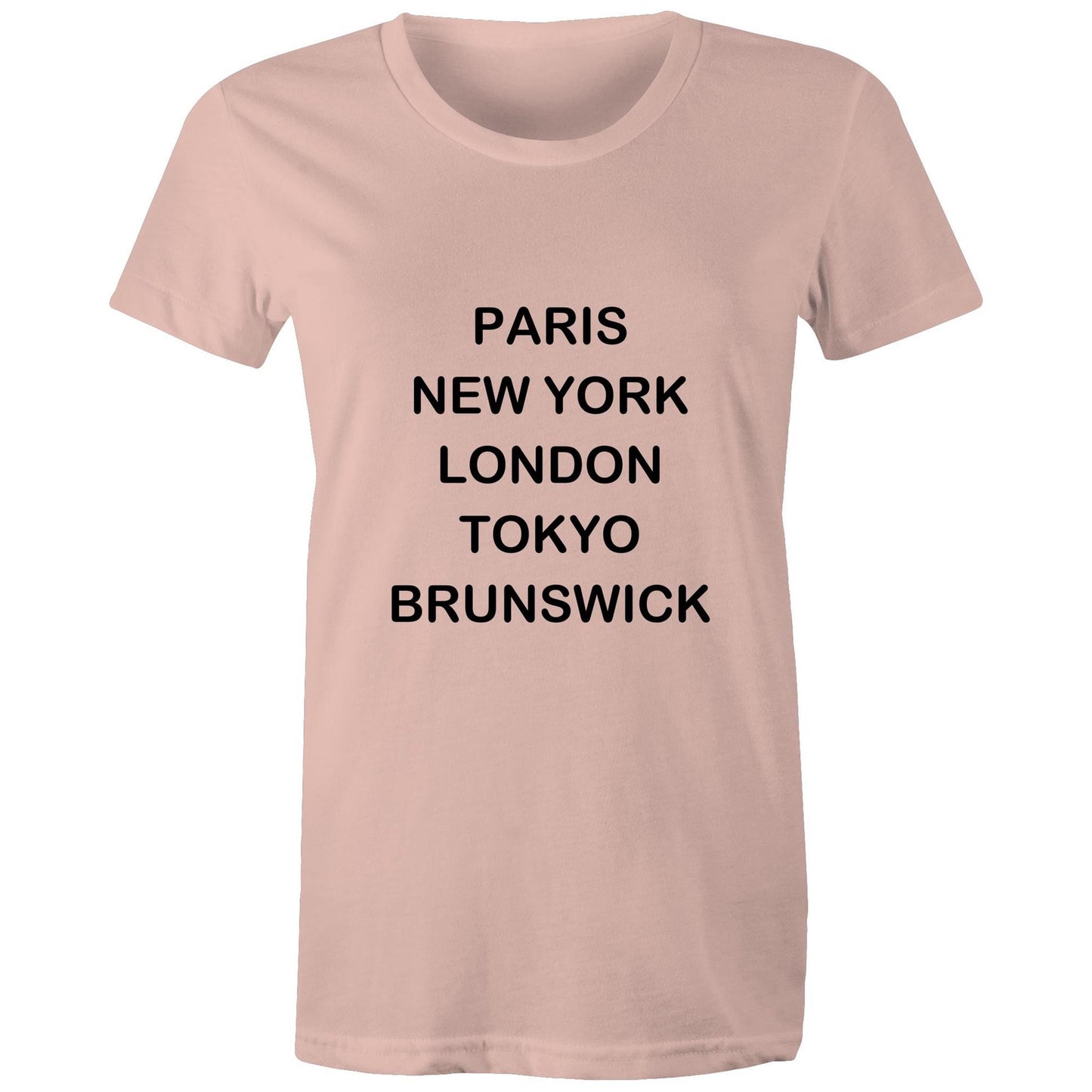Cities of the World - Brunswick - Women's Tee black text
