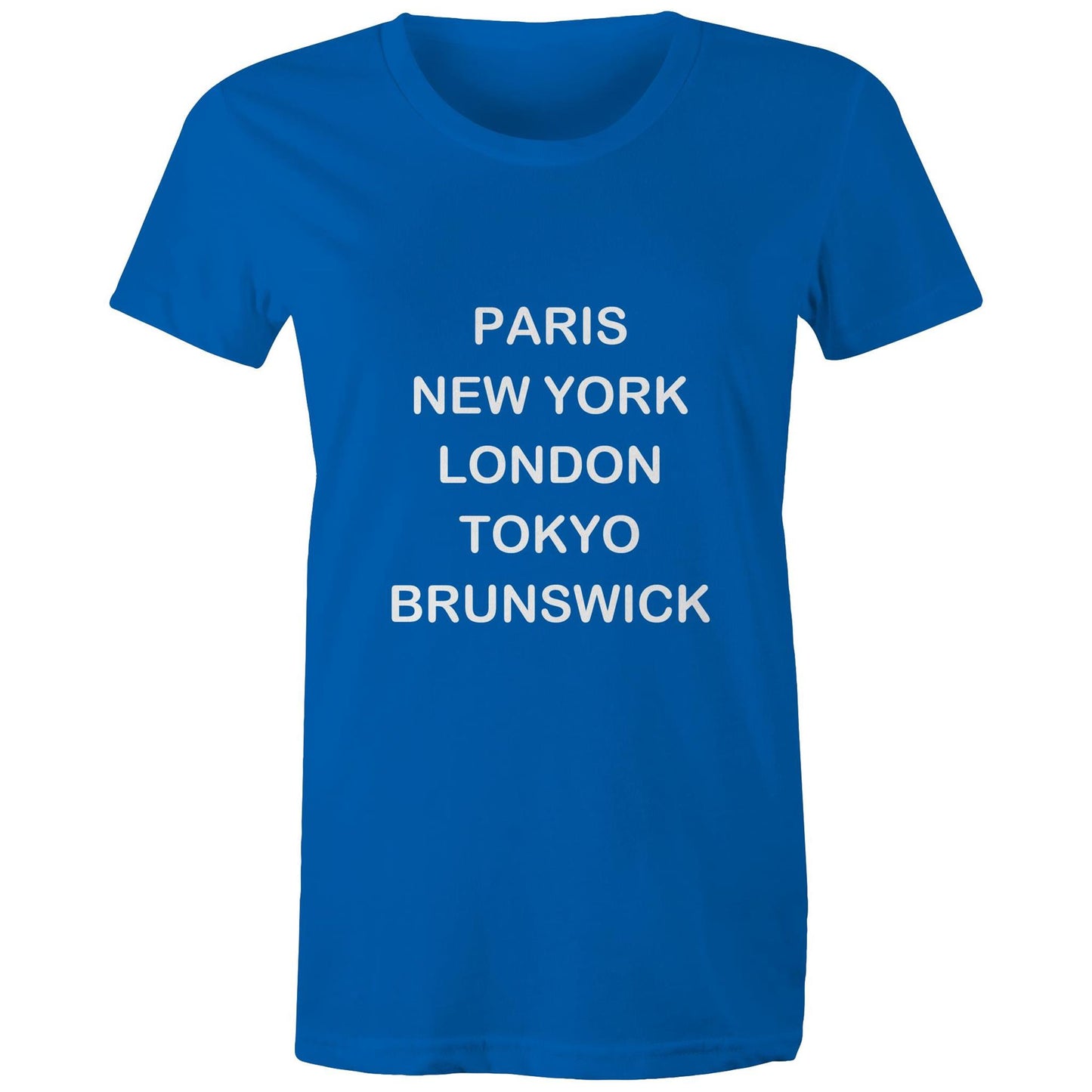 Cities of the World - Brunswick - Women's Tee white text