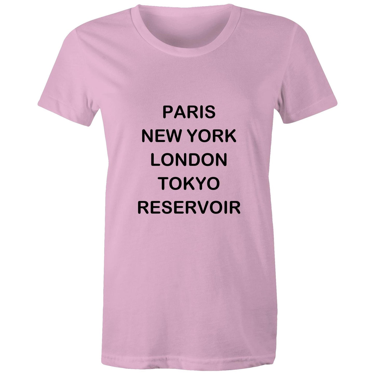 Cities of the World - Reservoir - Women's Tee black text