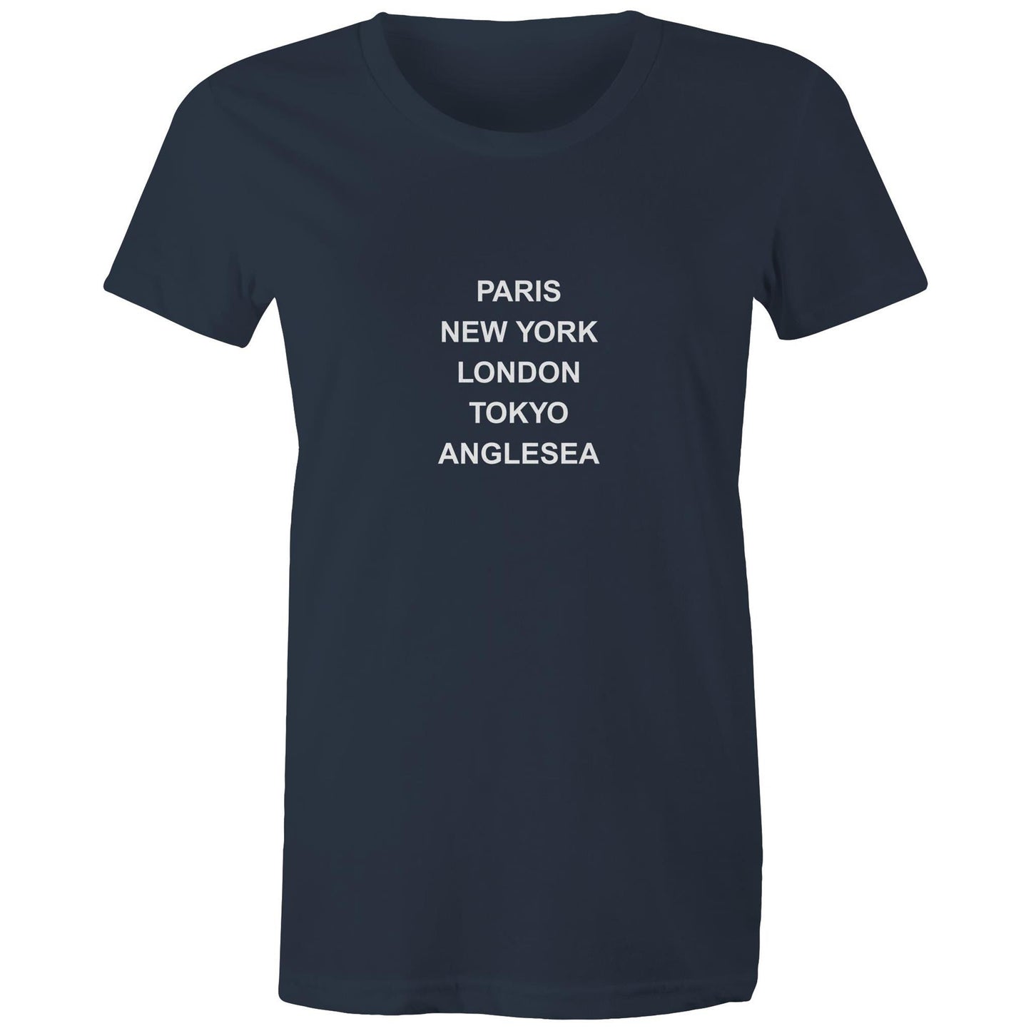 Cities of the World - Anglesea - Women's Tee white text