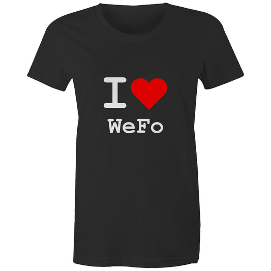 Heart West Footscray - Women's Tee white text