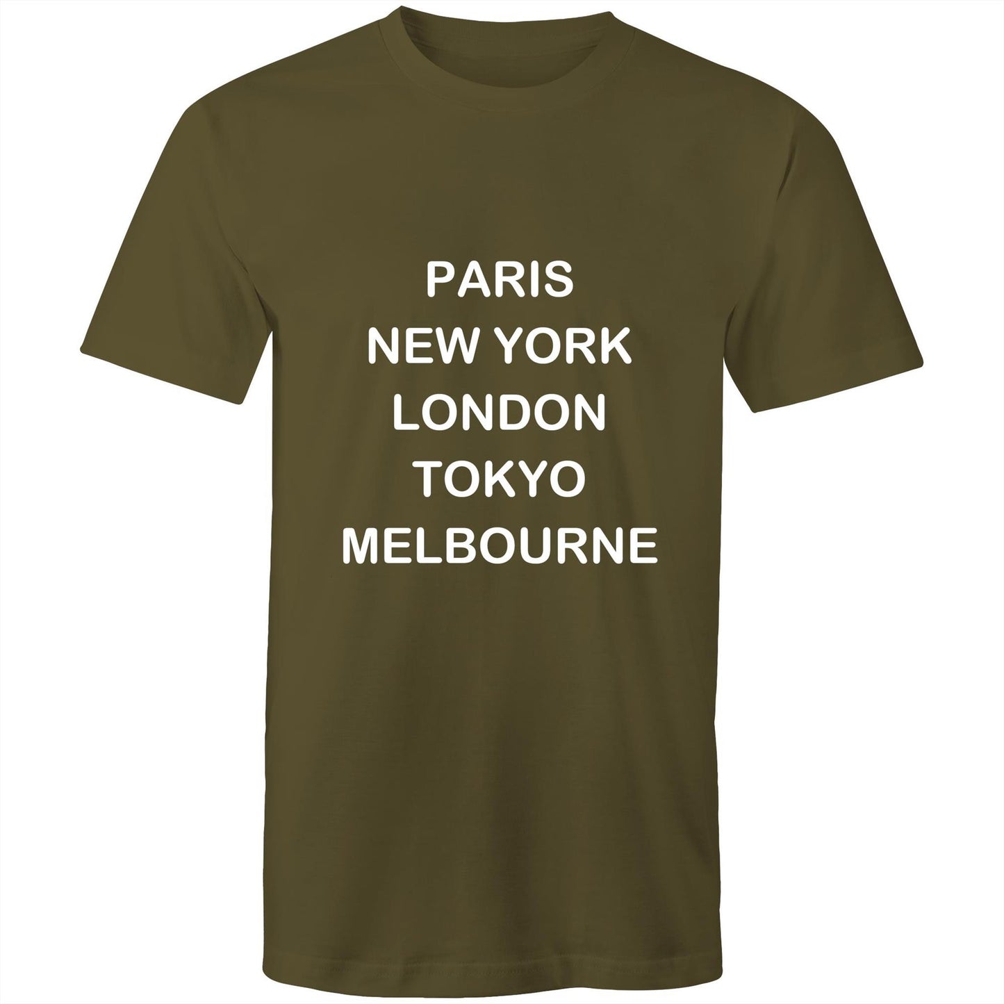 Cities of the World - Melbourne - White text classic T-shirt