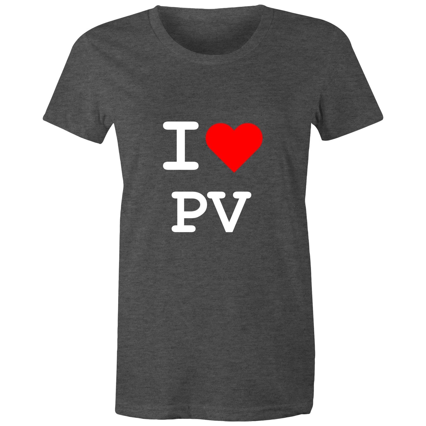 Heart Pascoe Vale - Women's Tee white text