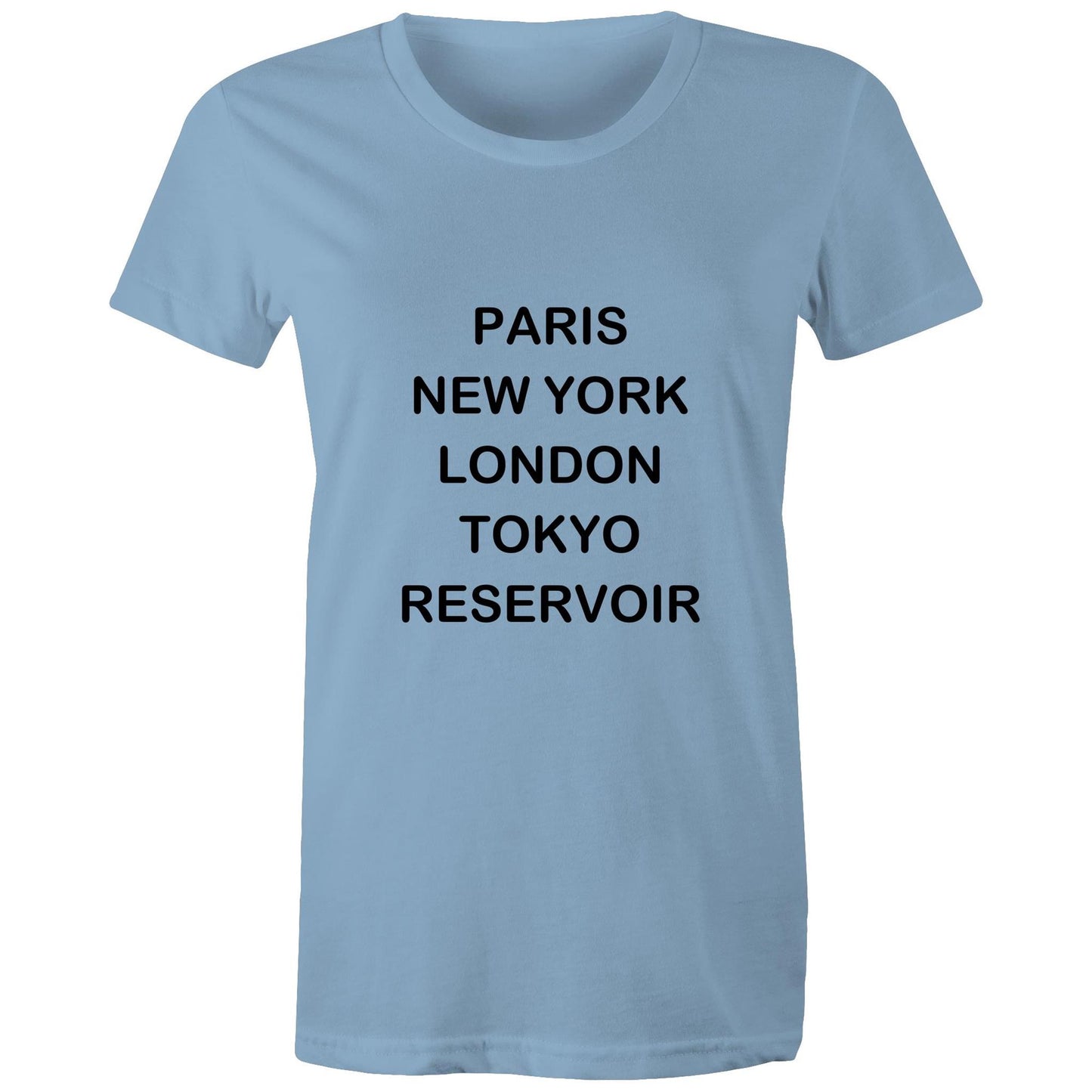 Cities of the World - Reservoir - Women's Tee black text