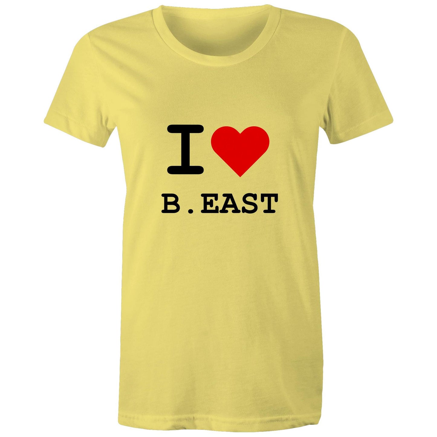 Heart Brunswick East - Women's Tee black text
