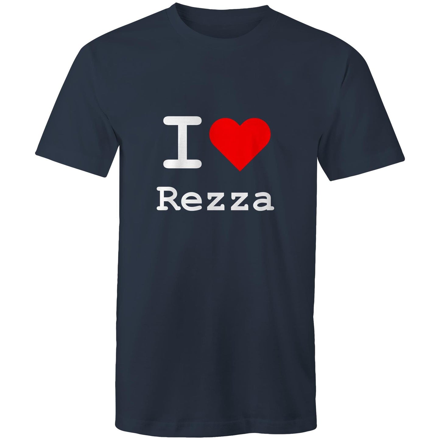 I love Reservoir - White text T-shirt