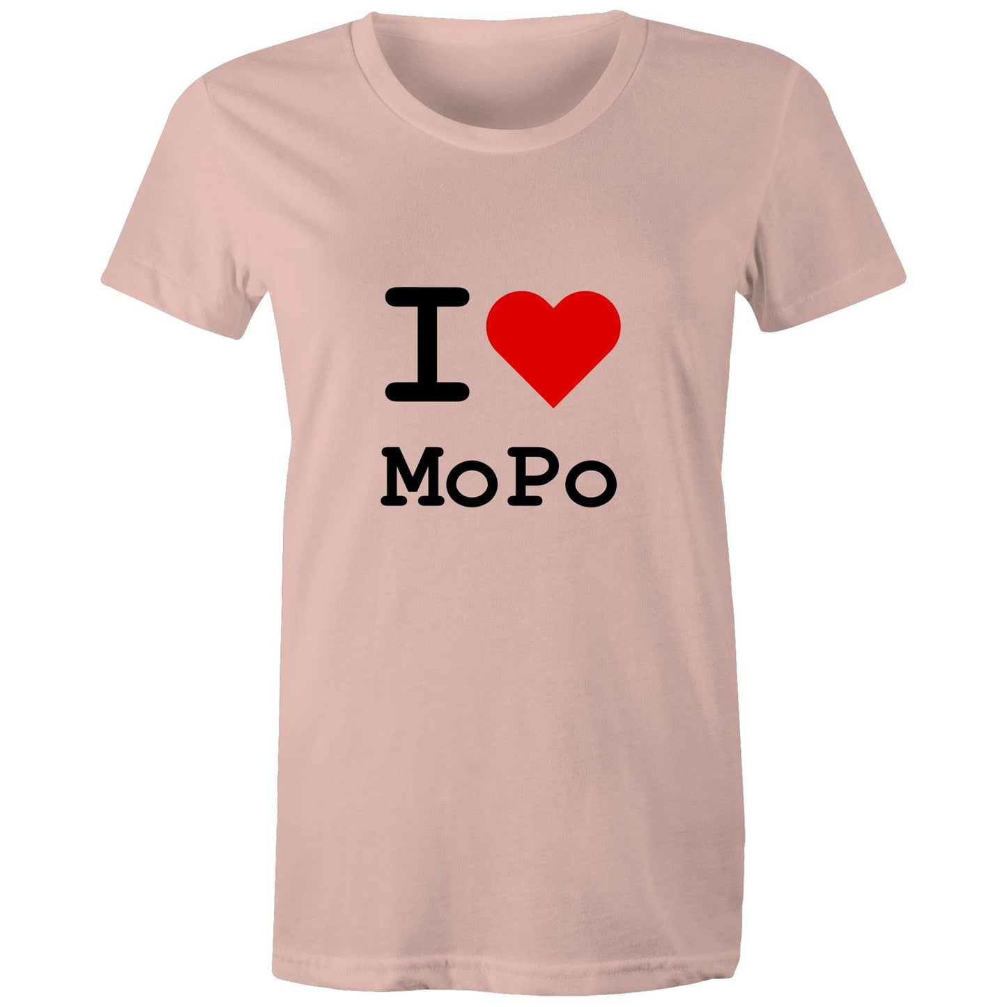 Heart Moonee Ponds - Women's Tee black text