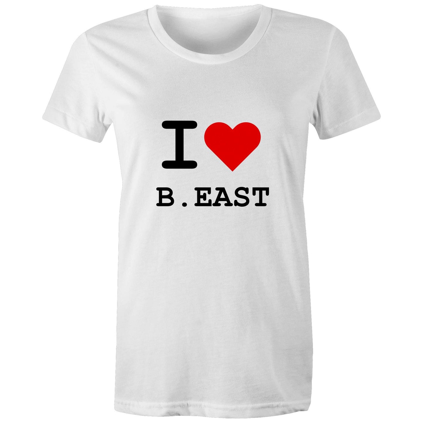 Heart Brunswick East - Women's Tee black text