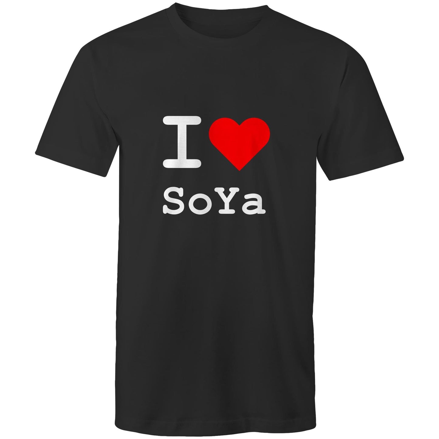 I love South Yarra - White text T-shirt