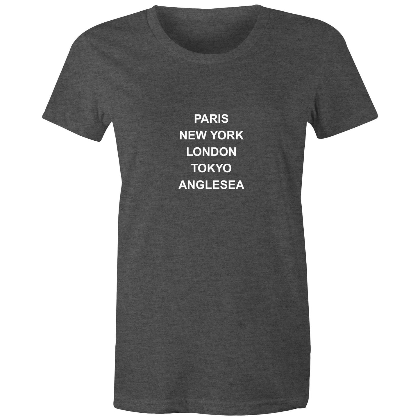Cities of the World - Anglesea - Women's Tee white text