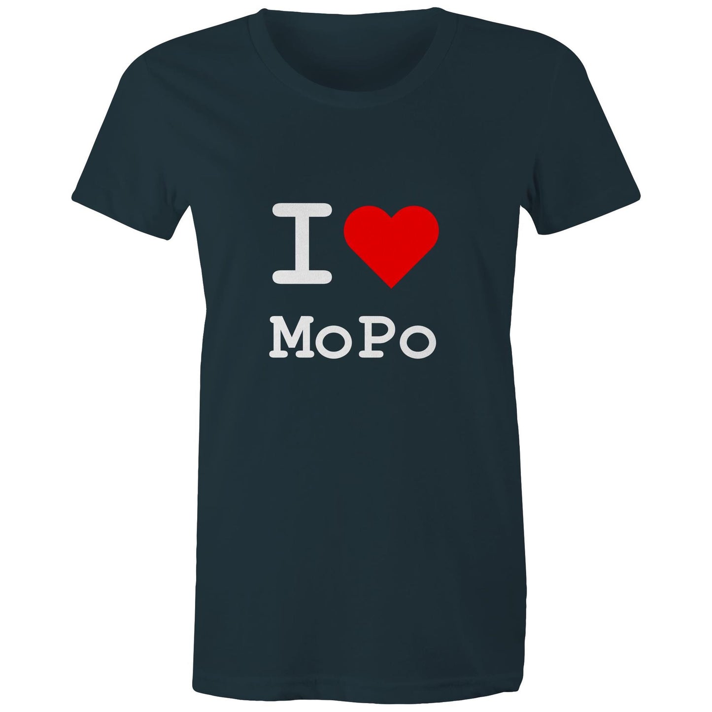 Heart Moonee Ponds - Women's Tee white text