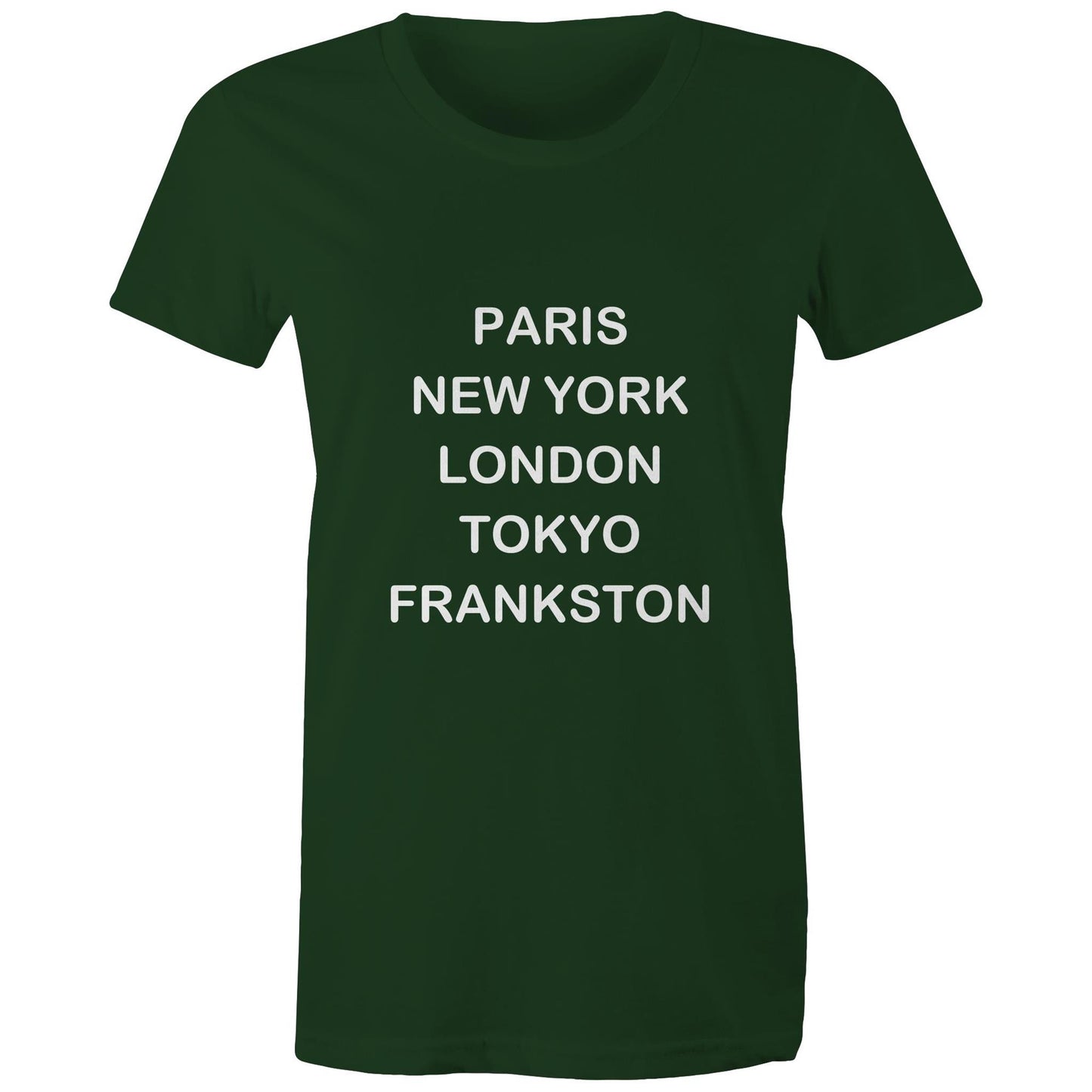 Cities of the World - Frankston - Women's Tee white text