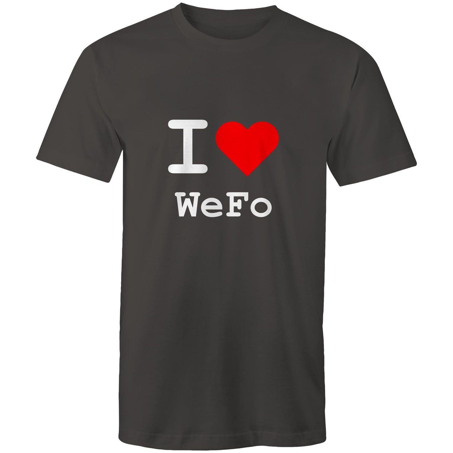 I love West Footscray - White text T-shirt