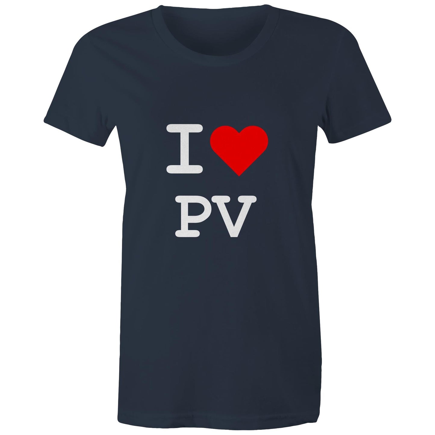 Heart Pascoe Vale - Women's Tee white text