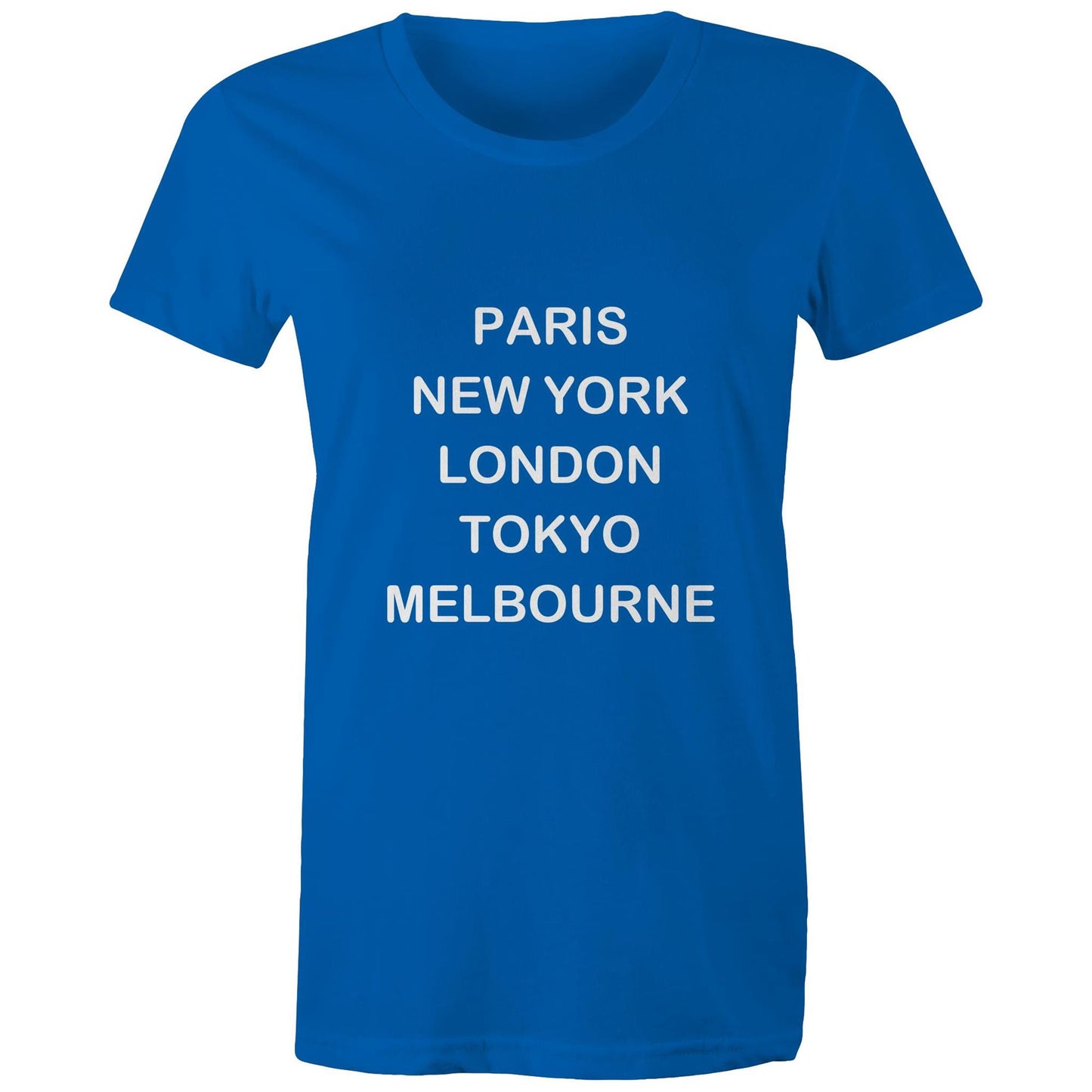 Cities of the World - Melbourne - Women's Tee white text