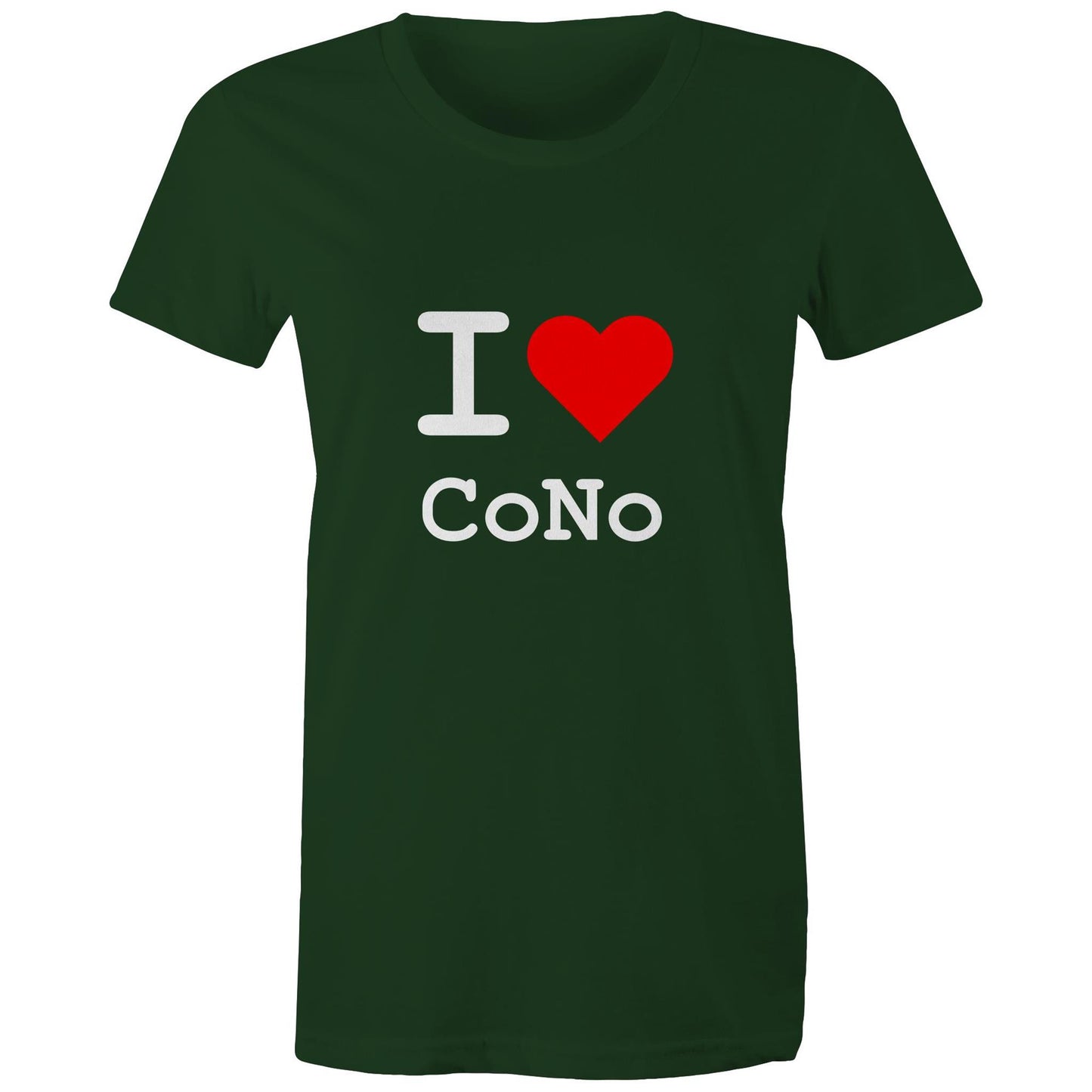 Heart Coburg North - Women's Tee white text