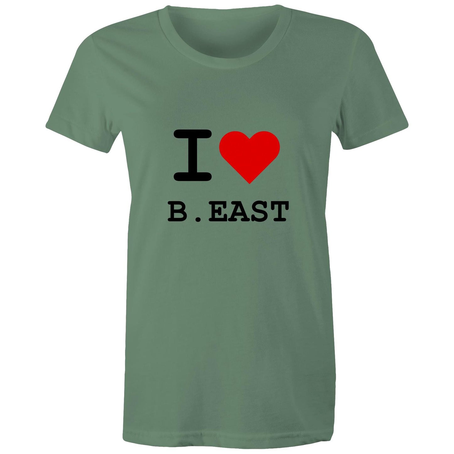 Heart Brunswick East - Women's Tee black text