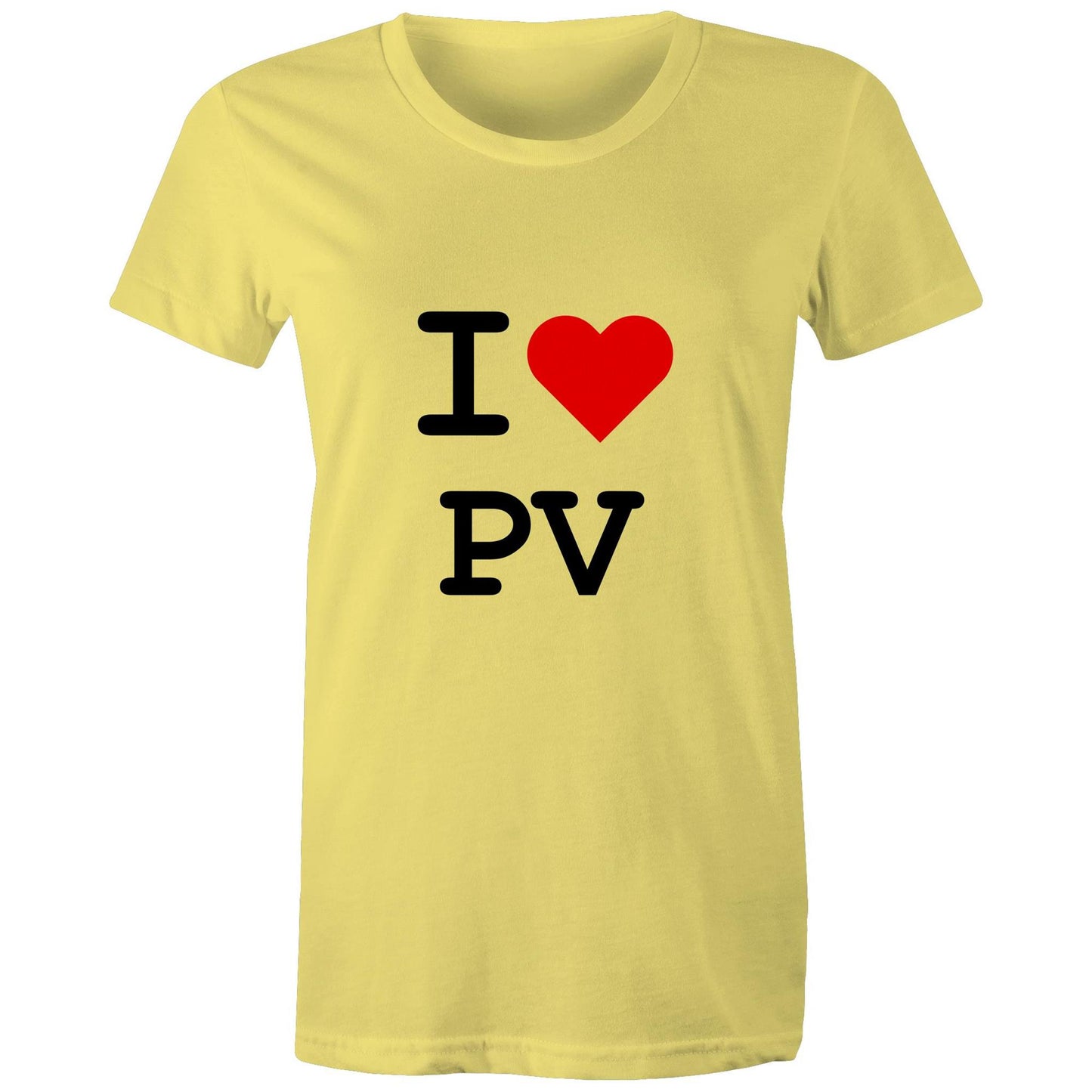Heart Pascoe Vale - Women's Tee black text