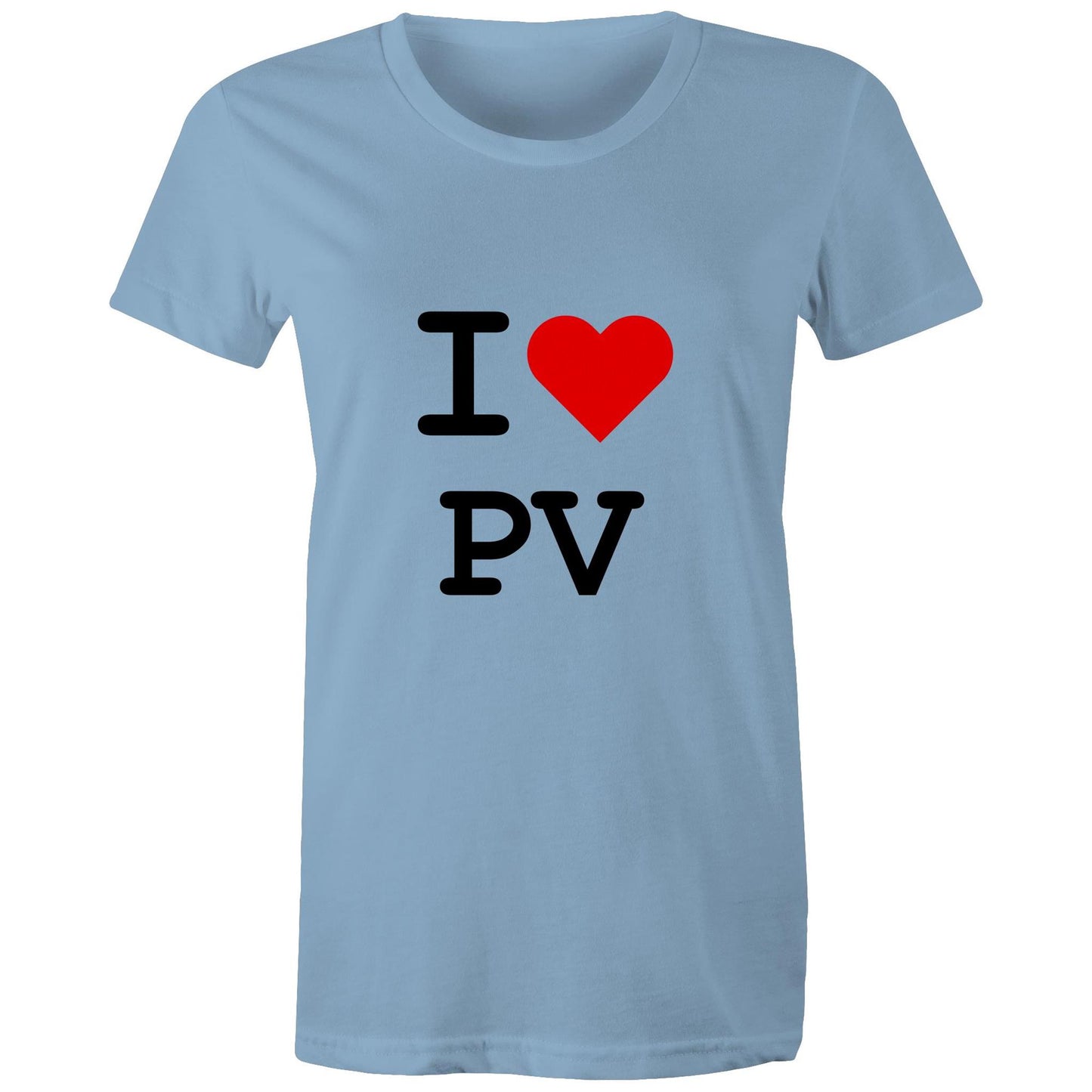 Heart Pascoe Vale - Women's Tee black text