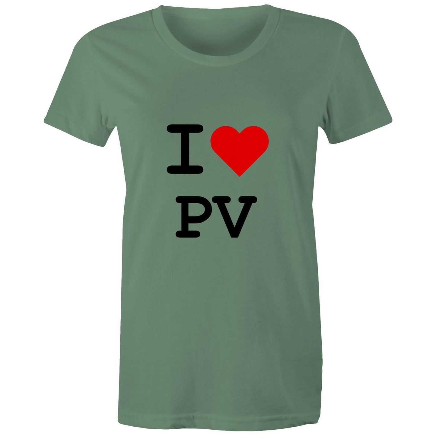 Heart Pascoe Vale - Women's Tee black text