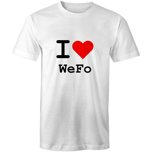 I love West Footscray - Black text T-shirt