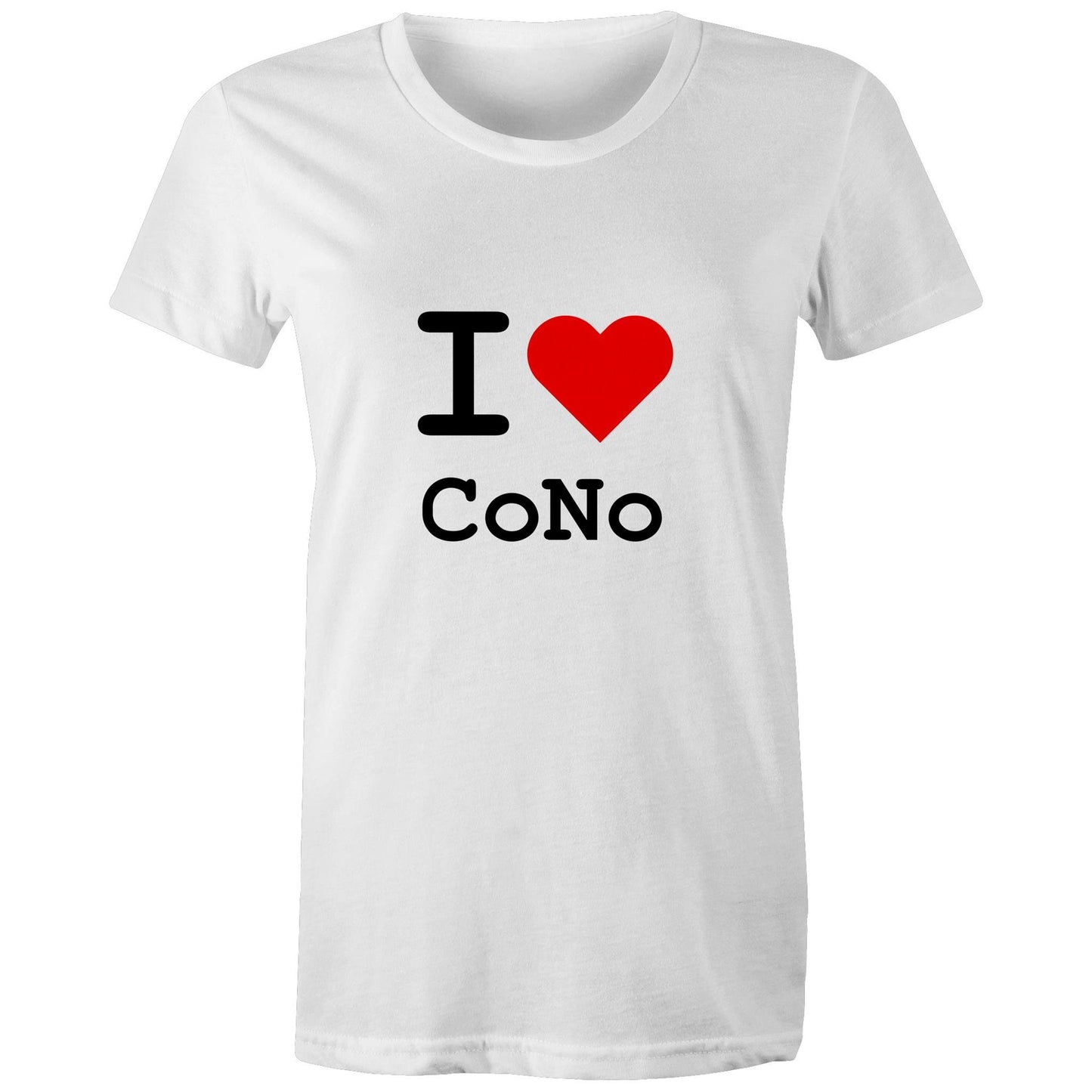 Heart Coburg North - Women's Tee black text