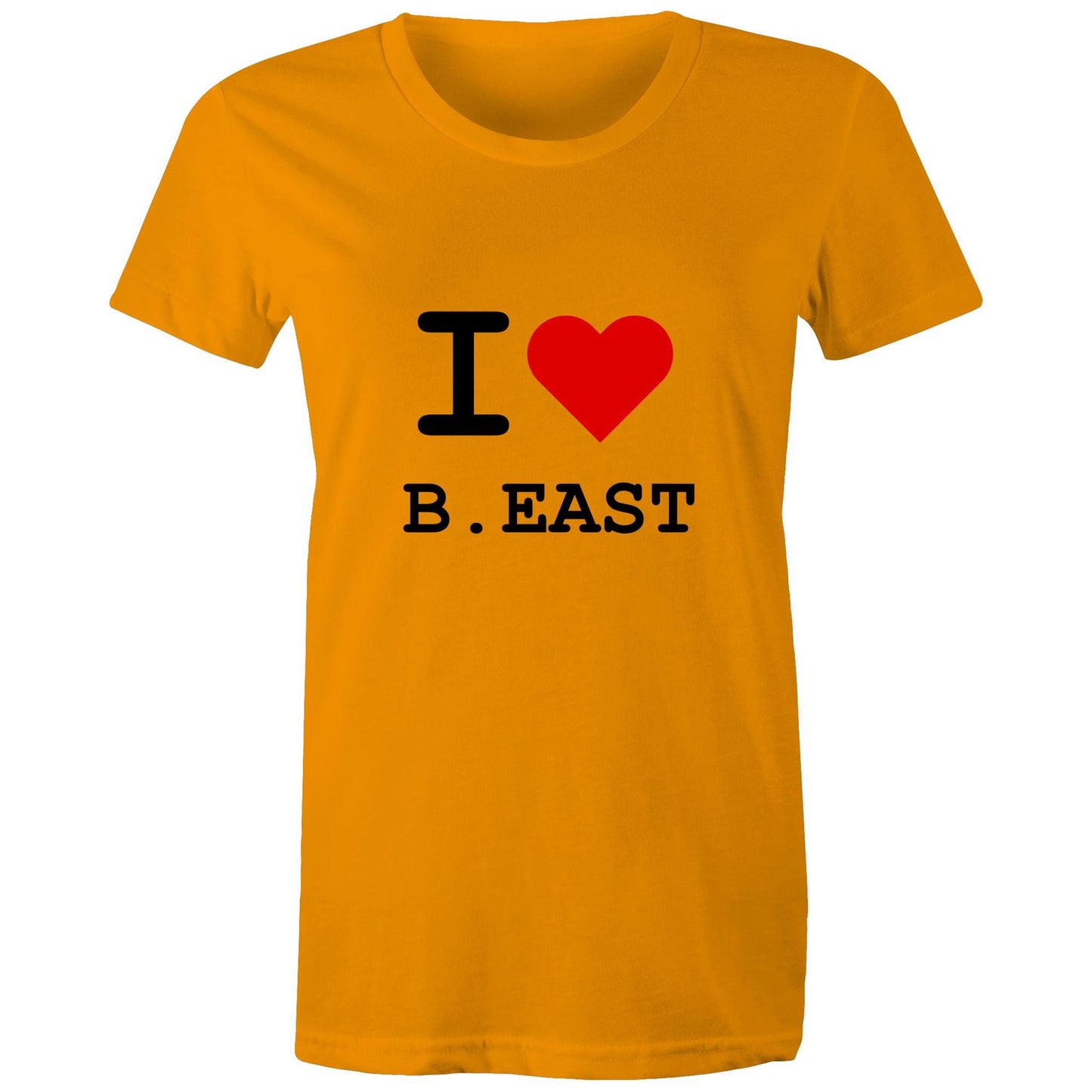 Heart Brunswick East - Women's Tee black text