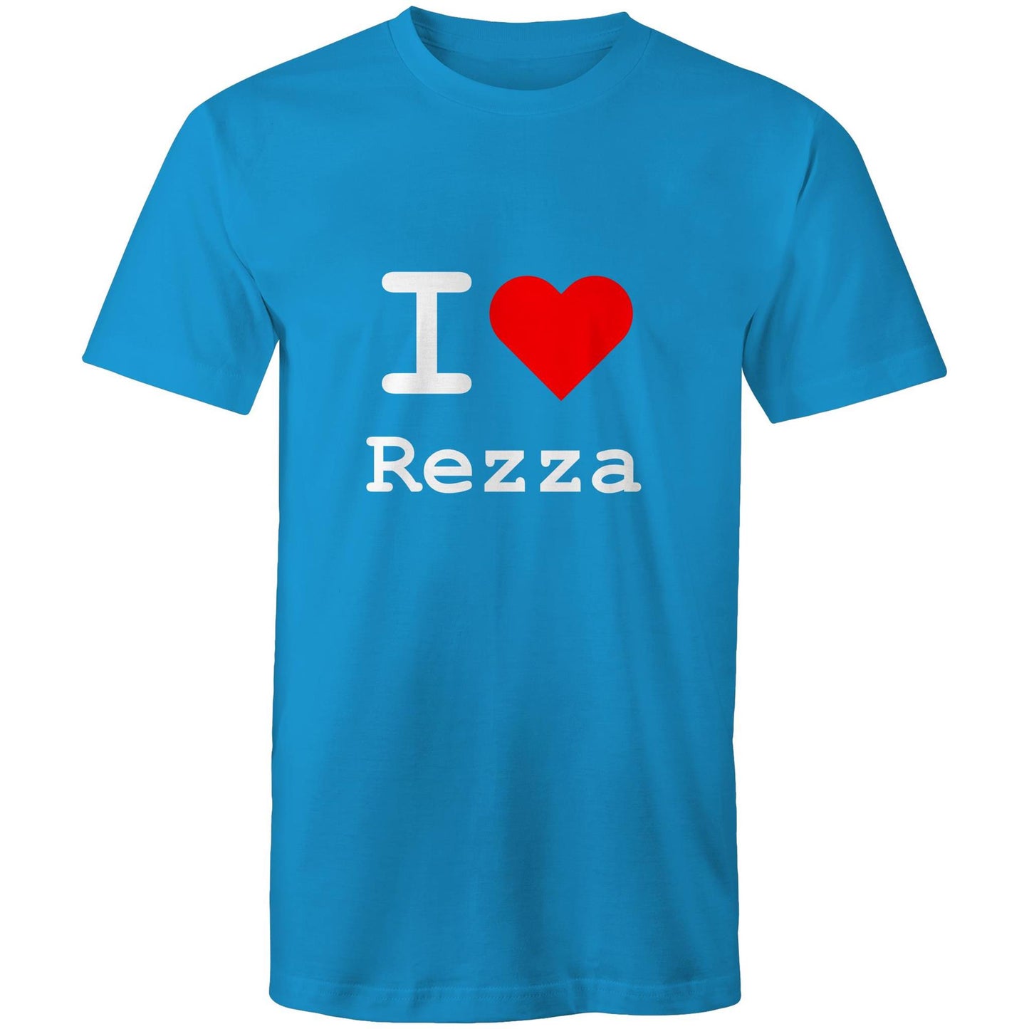 I love Reservoir - White text T-shirt